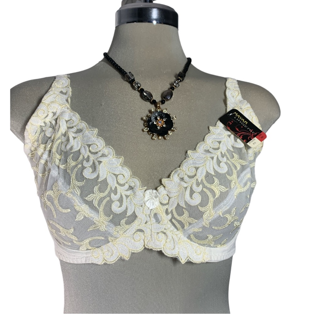 * NEW* Mayar Lingerie Beige. Lace Bra Size 38D - Picture 9 of 9